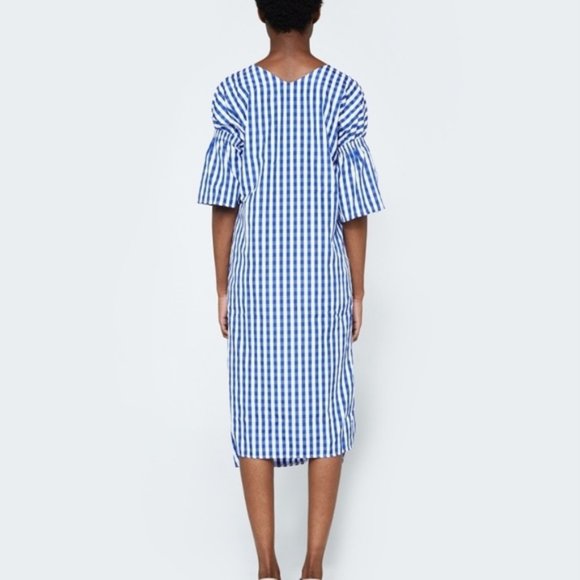Farrow : Daytona Gingham Dress Blue Small/Medium - Picture 7 of 8